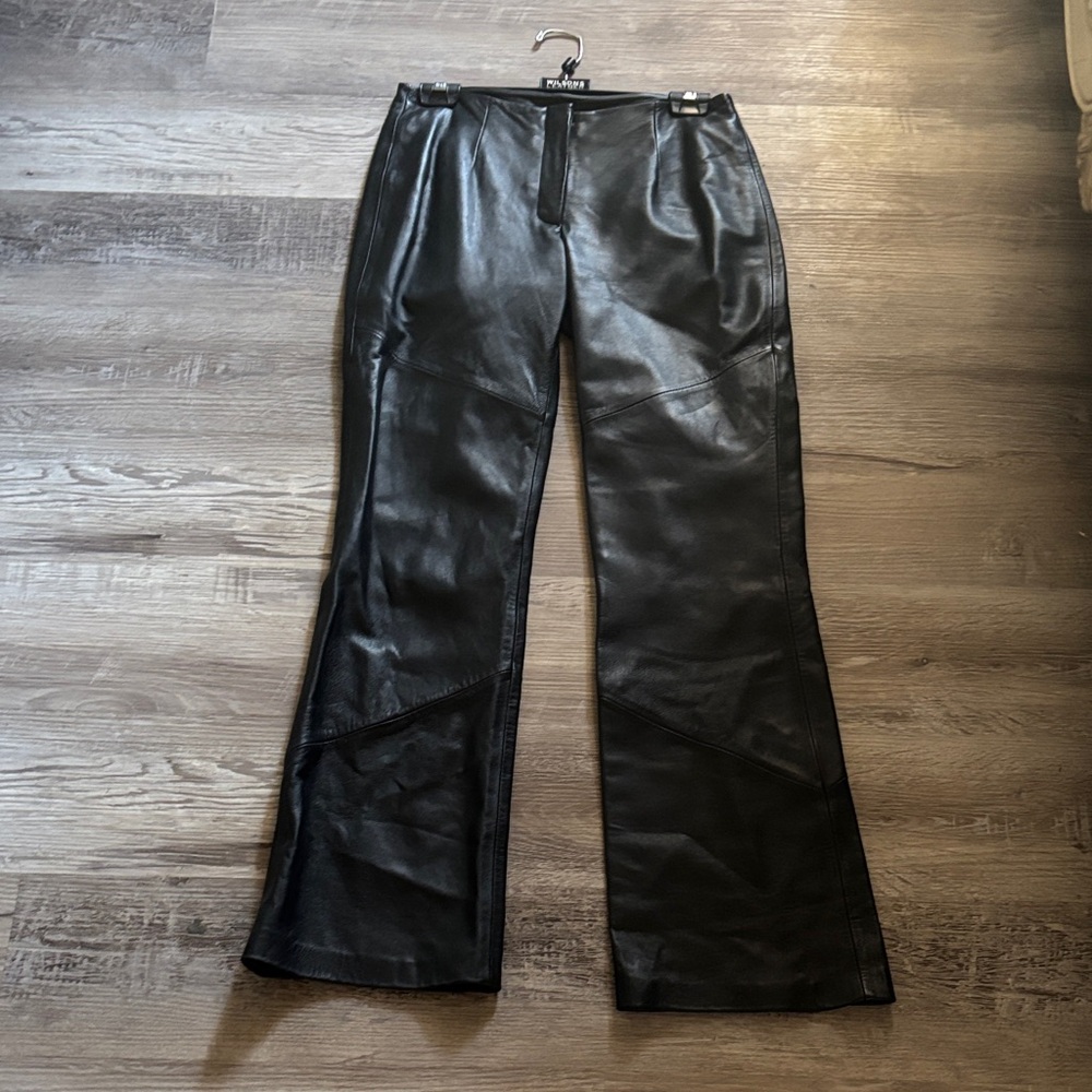 Vintage Wilsons Leather Pelle Studio Black Pants